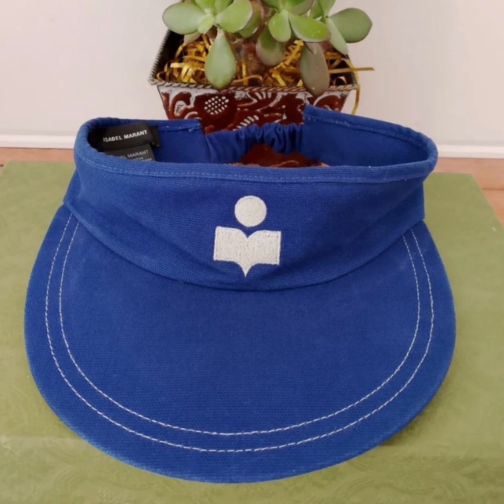 Isabel Marant Women’s Tyry Visor Blue Hat Cotton One Size